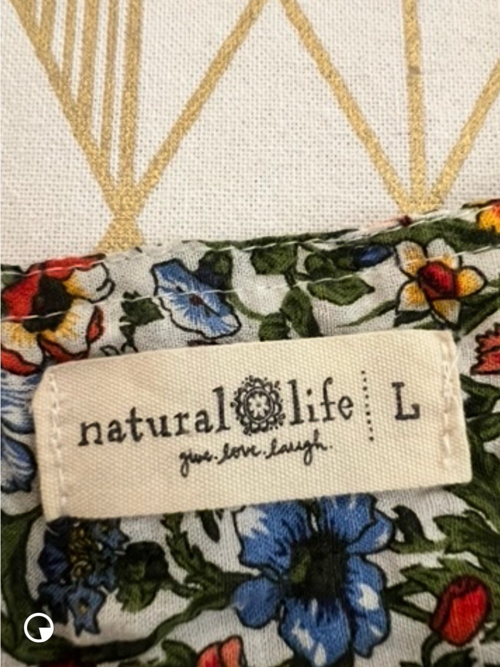 NATURAL LIFE Nina Cotton Blend Floral Maxi Dress Size L - Picture 8 of 11